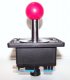 BALL TOP JOYSTICK 4 OR 8 WAY IN RED - WOOD OR METAL CONTROL PA