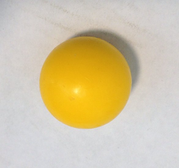 Yellow Smooth Fooseball - Click Image to Close