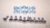 10 PACK 8-32 X 1/2 SMOOTH FINISH CARRIAGE BOLTS W/ NUTS