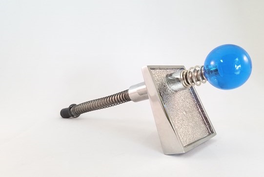 Williams/Bally Custom Transparent Blue Ball Shooter Assembly - Click Image to Close