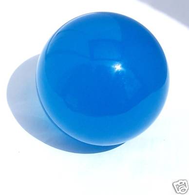 2 1/4" TRANSLUCENT BLUE REPLACEMENT TRACKBALL - Click Image to Close