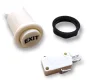 WHITE PUSH BUTTON LOGO " EXIT " (image for) WHITE PUSH BUTTON LOGO " EXIT "